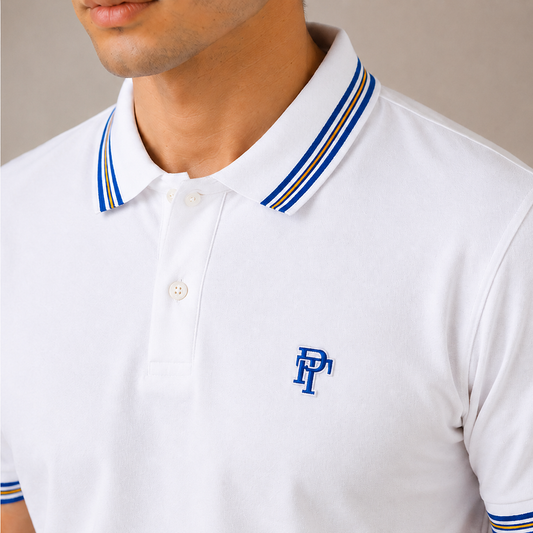 White Polo Cotton T-shirt