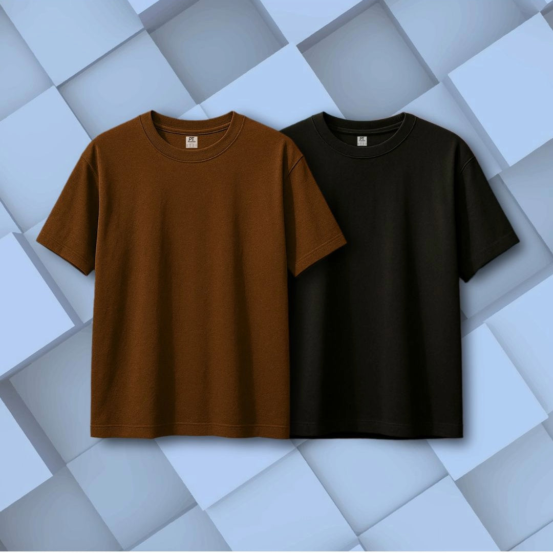 Earth & Night Oversized Tee Combo