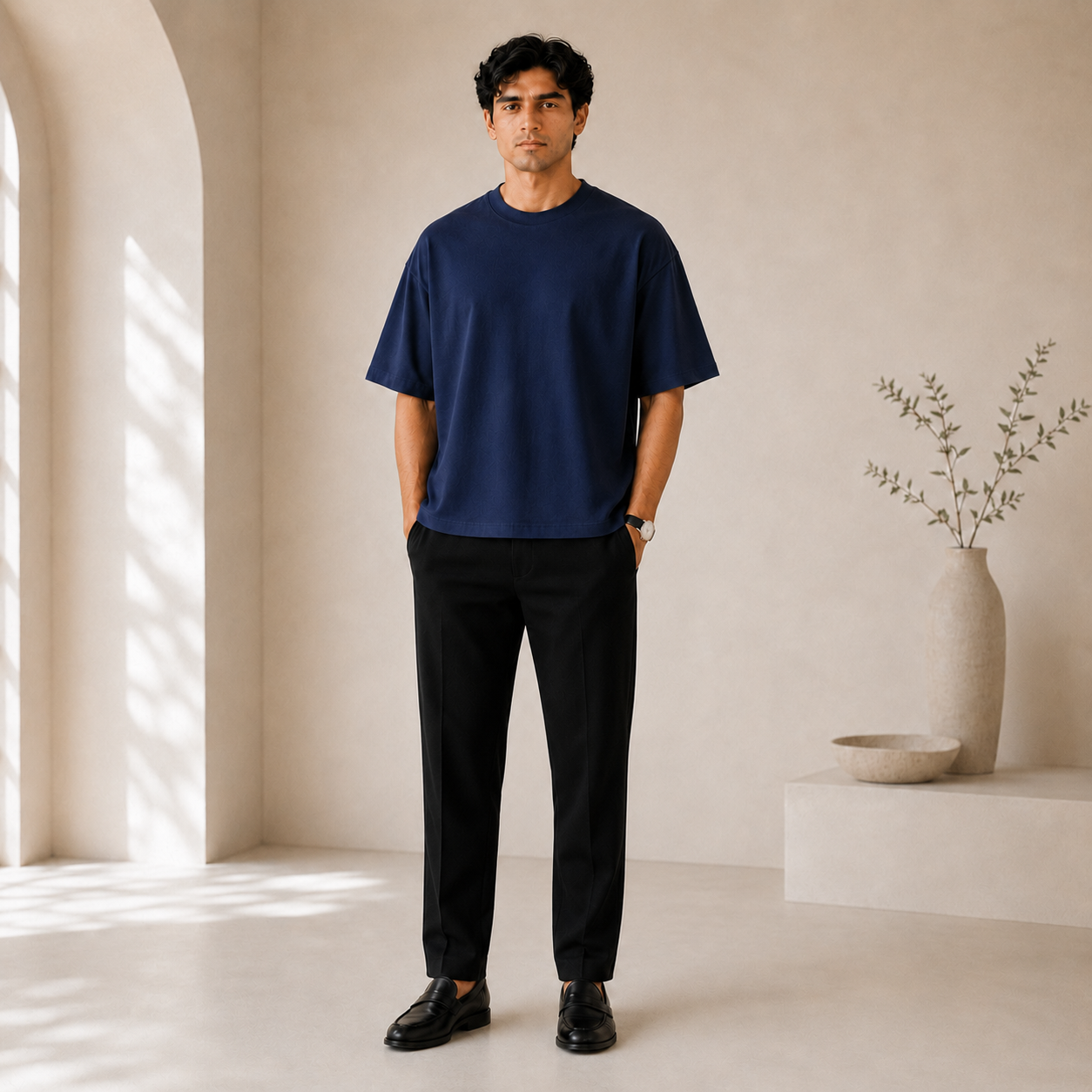 Everyday Blue Boxy Fit Tee