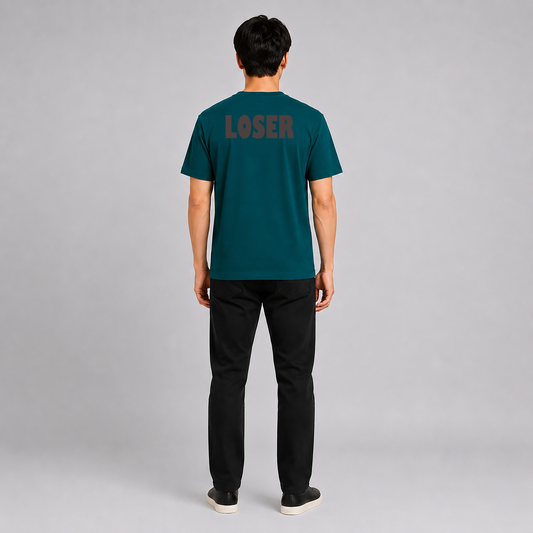 Bold LOSER Teal Tee