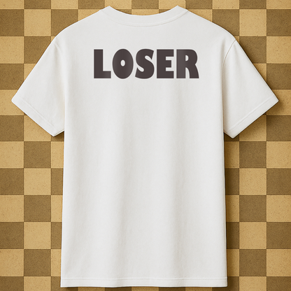 Bold LOSER Off White Tee