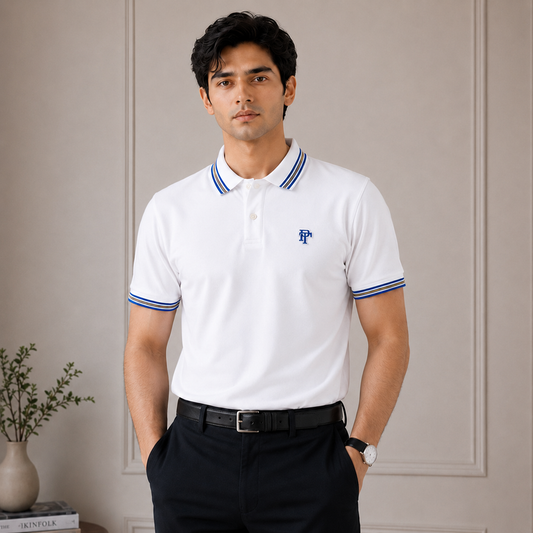 White Polo Cotton T-shirt